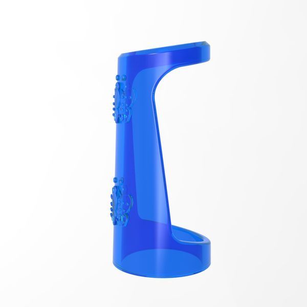 Cock ring Chisa Get Lock Double Girth Cages with two fastenings, blue