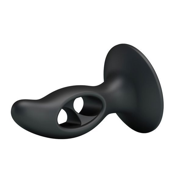 Анальний корок з отворами Baile Fabulous Silicone Butt Plug чорний 03309 /LKS203 SafeYourLove