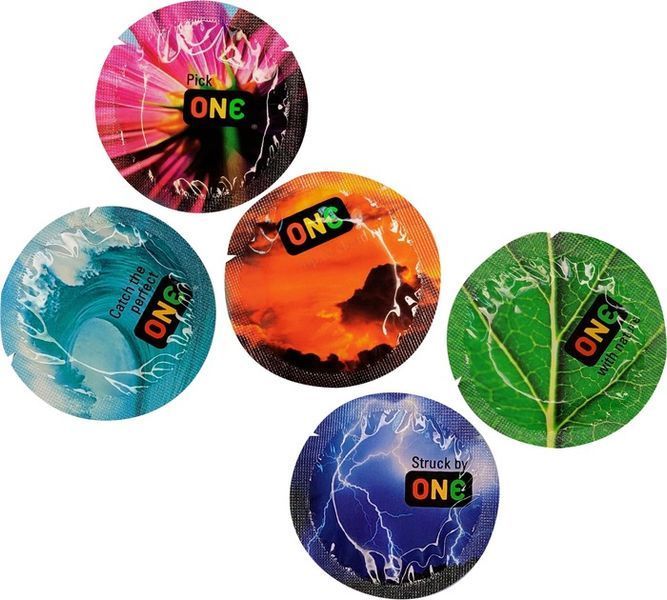 Набор латексных презервативов ONE Color Sensations разноцветные (цена за упаковку, 100 шт.) ONE11100B фото