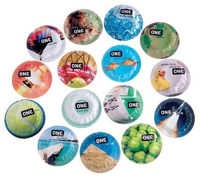 Набор латексных презервативов ONE Color Sensations разноцветные (цена за упаковку, 100 шт.) ONE11100B фото