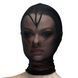 Heart mesh mask with a completely closed face Feral Feelings - Hearts Mask Black/Black