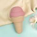 Vibrator and vacuum stimulator with tongue Sweet Em 0067F in the shape of an ice cream