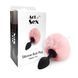 Силіконова анальна пробка М Art of Sex - Silicone Bunny Tails Butt plug, діаметр 3,5 см, колір Pink SO6693 фото 3 Safeyourlove