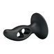 Анальний корок з отворами Baile Fabulous Silicone Butt Plug чорний 03309 /LKS203 фото 4 Safeyourlove