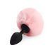 Силіконова анальна пробка М Art of Sex - Silicone Bunny Tails Butt plug, діаметр 3,5 см, колір Pink SO6693 фото 1 Safeyourlove