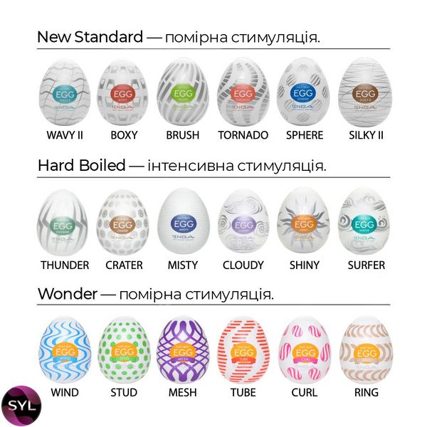 Яйцо-мастурбатор Tenga Egg Hard Boild E23732 фото