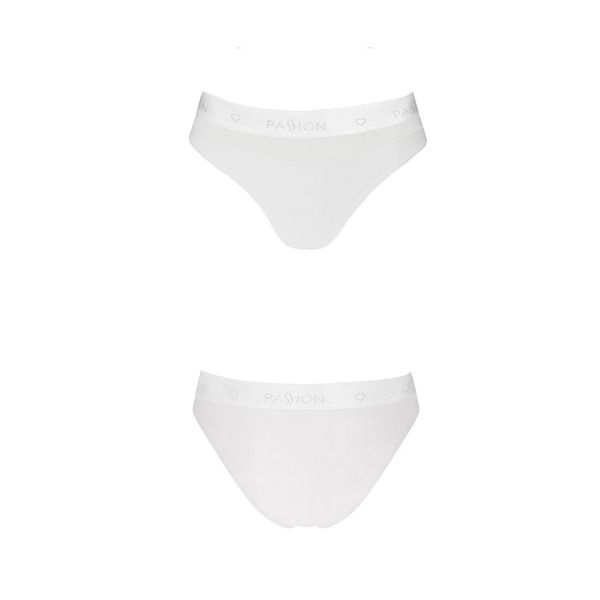 Трусики з прозорою вставкою Passion PS006 PANTIES white, SO4237 SafeYourLove