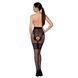 Tights with open access, openwork panties and garters TIOPEN 013 (20/40 den) &mdash; Passion, Black, 1/2
