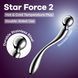 Metalowy dildo Satisfyer Star Force 2, dwustronny, można podgrzewać i chłodzić