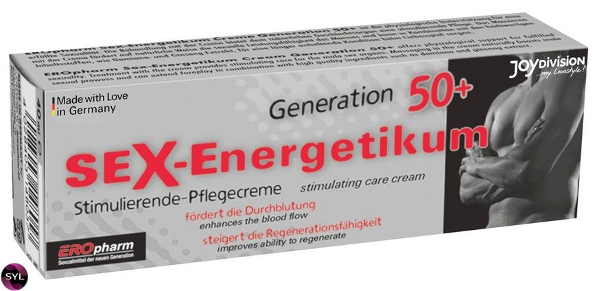 Ерекційний крем JOY Division Sex Energetic 50+ Sexenergy Cream, 40 мл DJ4398 SafeYourLove