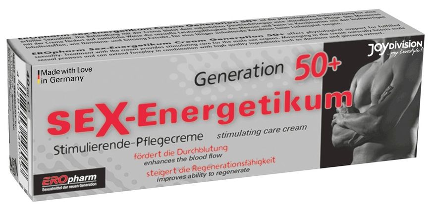 Krem na erekcję JOY Division Sex Energetic 50+ Sexenergy Krem, 40 ml