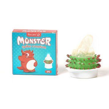 Насадка на член Recare Red Monster Spike Condom (презерватив з рядами шипів) SX3356 SafeYourLove