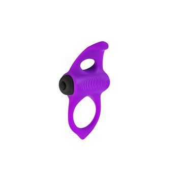 Эрекционное кольцо с вибрацией Adrien Lastic фиолетовое AL30723 фото