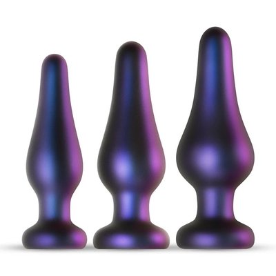 Набор из трех анальных пробок Hueman, фиолетовые HU2739 фото
