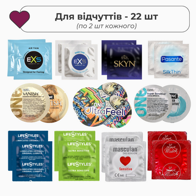 Набір презервативів для відчуттів 22 шт UCIU001169 SafeYourLove