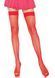 Leg Avenue Nylon Fishnet Thigh Highs, color Red