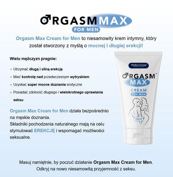 Крем для мужчин Orgasm Max cream for men 50 ml 32-00051 фото