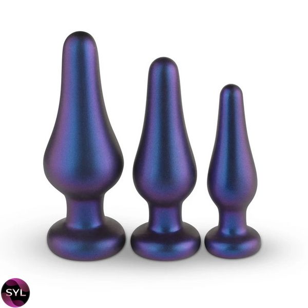 Набор из трех анальных пробок Hueman, фиолетовые HU2739 фото