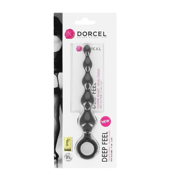 Анальний ланцюжок Dorcel Deep Feel, силікон, макс. діаметр 2,5 см, пружна MD1120 SafeYourLove