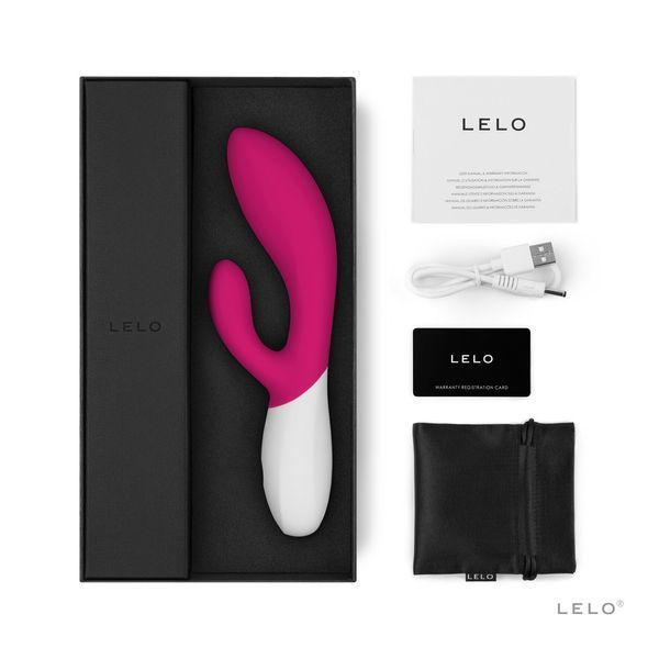 Rabbit vibrator LELO Ina Wave 2 Cerise, seductive movement of the trunk + vibrations