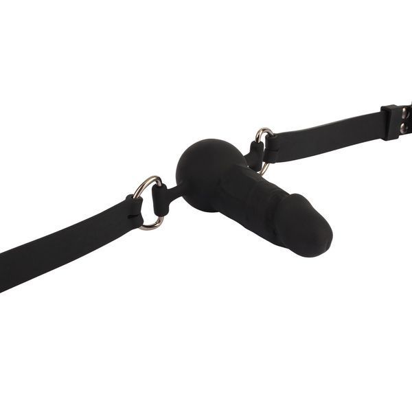 Chisa Dildo Gag BEHAVE! Luxury Fetish black