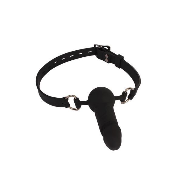 Chisa Dildo Gag BEHAVE! Luxury Fetish black