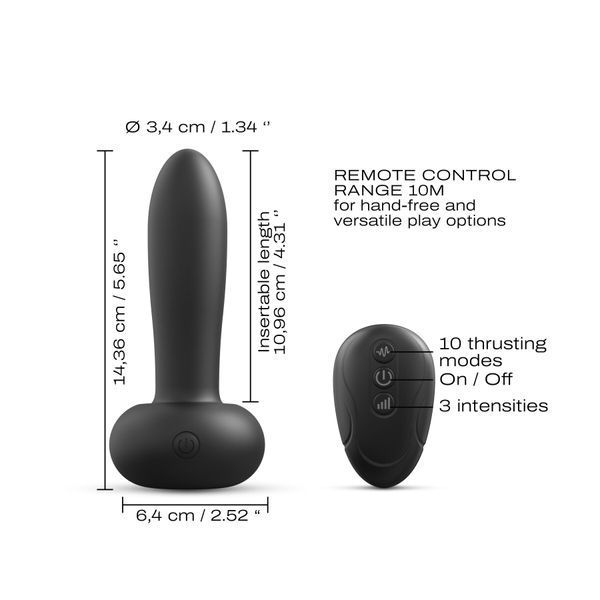 Uniwersalny pulsator Dorcel DEEP THRUST, pilot zdalnego sterowania