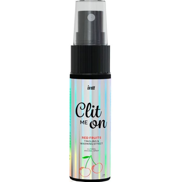 Ekscytujący spray do łechtaczki Intt Clit Me On Red Fruits Warming Effect 12 ml, działanie rozgrzewające