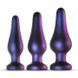 Набор из трех анальных пробок Hueman, фиолетовые HU2739 фото 1