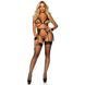 Комплект нижнего белья Leg Avenue Eyelash Lace Open Cup Black O\S 81653/B фото 1