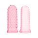 Набор рельефных насадок на палец Sexy finger розовый, 7 х 3 см 10235 /Pinck фото 1