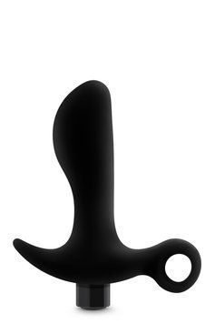 Анальная пробка Blush Anal Adventures Platinum Silicone Vibrating Pros T331459 фото