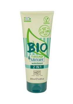 Lubricant and massage gel 2 in 1 Hot Bio Line, 200 ml
