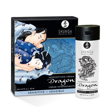 Стимулювальний крем для пар Shunga SHUNGA Dragon Cream SENSITIVE (60 мл) ніжніший ефект SO2524 SafeYourLove