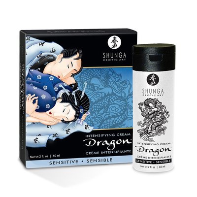 Стимулювальний крем для пар Shunga SHUNGA Dragon Cream SENSITIVE (60 мл) ніжніший ефект SO2524 SafeYourLove