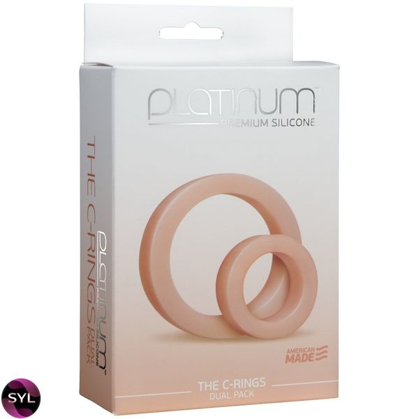 Набір ерекційних кілець Doc Johnson Platinum Premium Silicone — The C-Rings — White SO4919 SafeYourLove