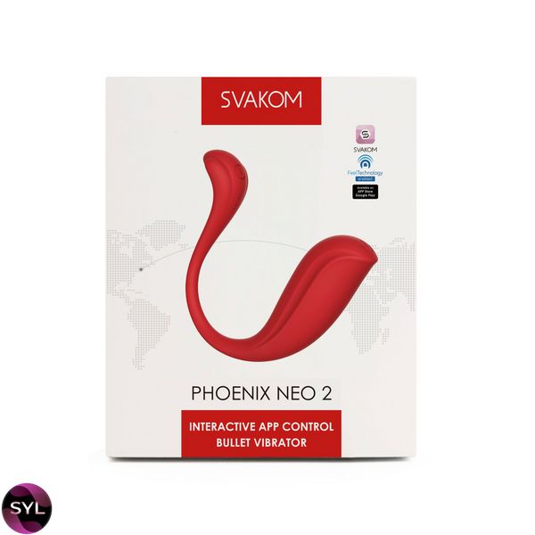 Інтерактивне віброяйце Svakom Phoenix Neo 2, оновлена модель SO7325 SafeYourLove