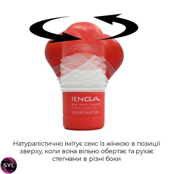 Мастурбатор Tenga Rolling Head Cup з інтенсивною стимуляцією головки SO4552 SafeYourLove