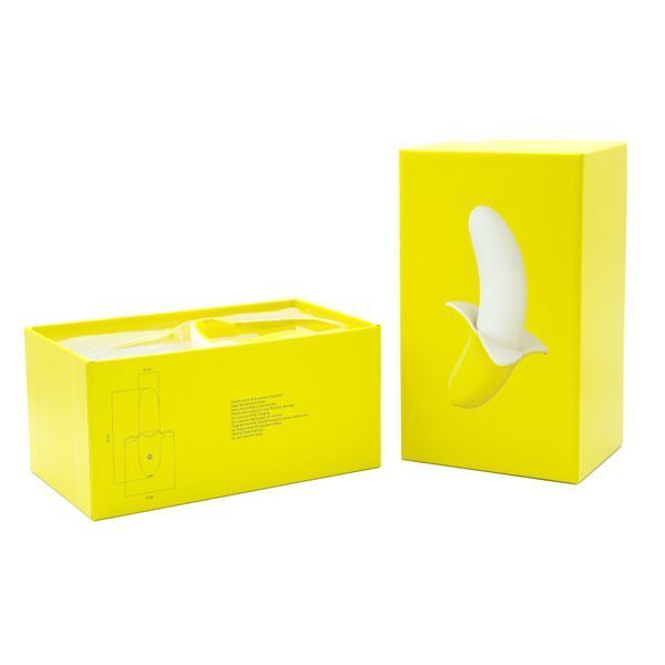 Вибратор-банан Banana Bliss Mini Silicone Vibrator, вагинально-клиторальная стимуляция, 10 режимов SX2601 фото