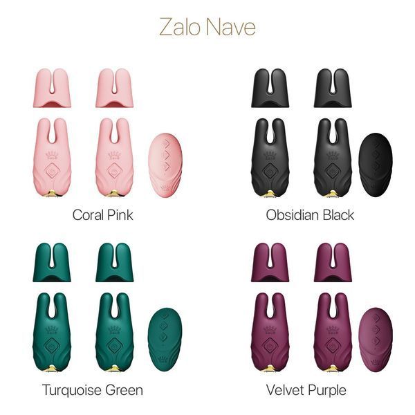 Zalo Smart Breast Vibrator - Nave Velvet, pilot, działa przez aplikację