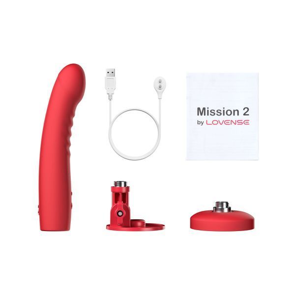 Смарт-мини секс-машина Lovense Mission 2 Vibrating suction cup dildo, 6500 вибраций/мин, Touch Sense SX1306 фото