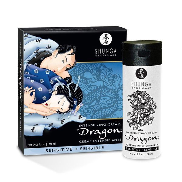 Krem stymulujący dla par Shunga SHUNGA Dragon Cream SENSITIVE (60 ml) ma łagodniejsze działanie