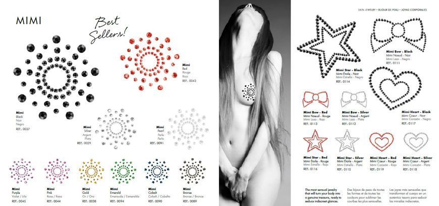 Наклейки для грудей Bijoux Indiscrets Mimi BJ0037 SafeYourLove