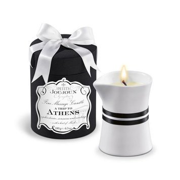 Масажна свічка Petits Joujoux - Athens - Musk and Patchouli (190 г) розкішна упаковка SO3142 SafeYourLove