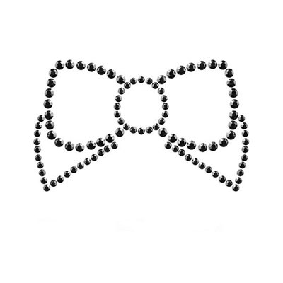Прикраси для грудей зі стразами MIMI Bow колір: чорний Bijoux Indiscrets (Іспанія) B0111 SafeYourLove