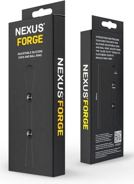 Двойное эрекционное кольцо-лассо Nexus FORGE (мятая упаковка!!!) SO8694-R фото