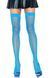 Leg Avenue Nylon Fishnet Thigh Highs, color Neon blue
