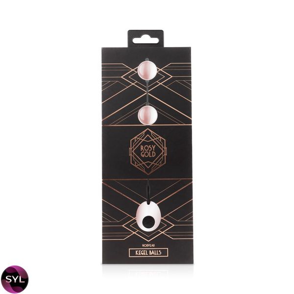 Металеві вагінальні кульки Rosy Gold — Nouveau Kegel Balls, вага 376 г, діаметр 2,8 см SO4594 SafeYourLove