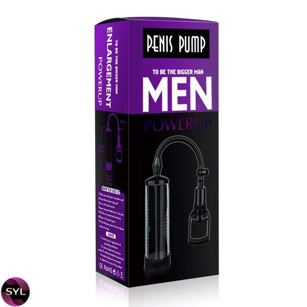 Вакуумна помпа з ручним насосом Men Powerup Black SO2457 SafeYourLove