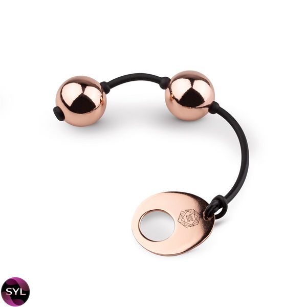 Металеві вагінальні кульки Rosy Gold — Nouveau Kegel Balls, вага 376 г, діаметр 2,8 см SO4594 SafeYourLove